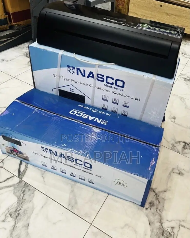 Classic Nasco 1.5hp Non Inverter Air Conditioner(R410 Gas) Black