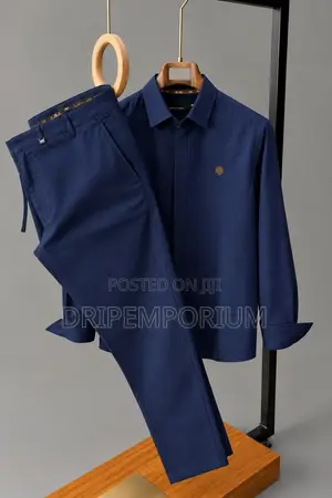 Navy Linen Set