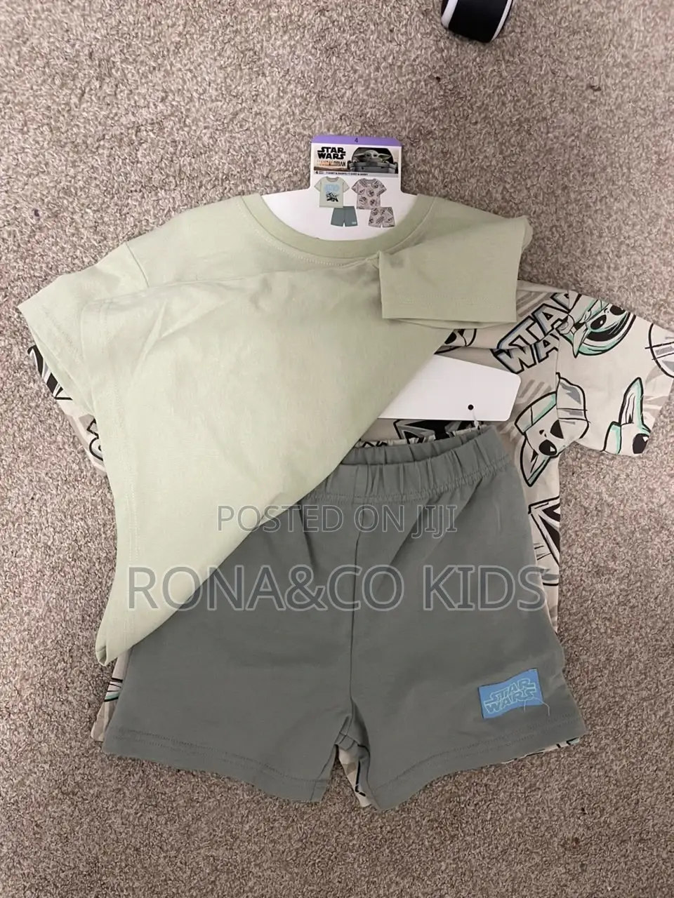 Star Wars 4 Pieces Toddler Boy 2 Tops and 2 Shorts