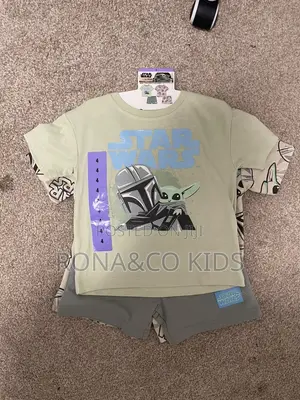 Star Wars 4 Pieces Toddler Boy 2 Tops and 2 Shorts