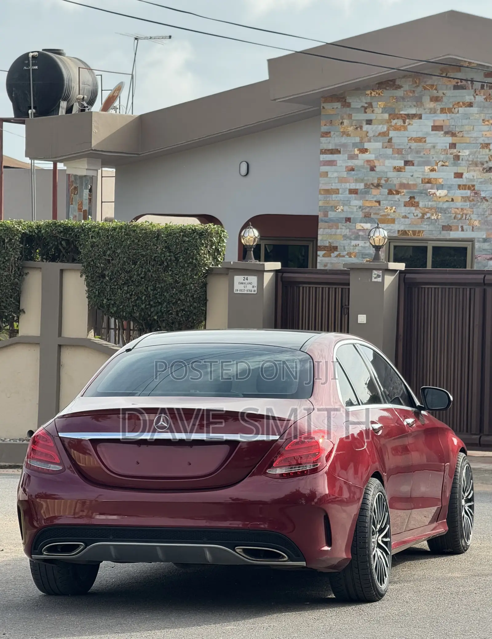 Mercedes-Benz C300 Sport 4Matic Sedan AWD (2.0L 4cyll 7A) 2016 Red