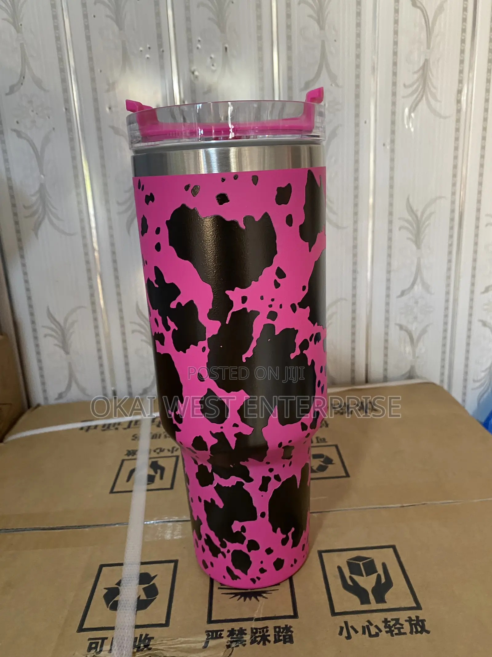 Premium 304 Stainless Steel Double-Layer Insulated 40oz Car Cup