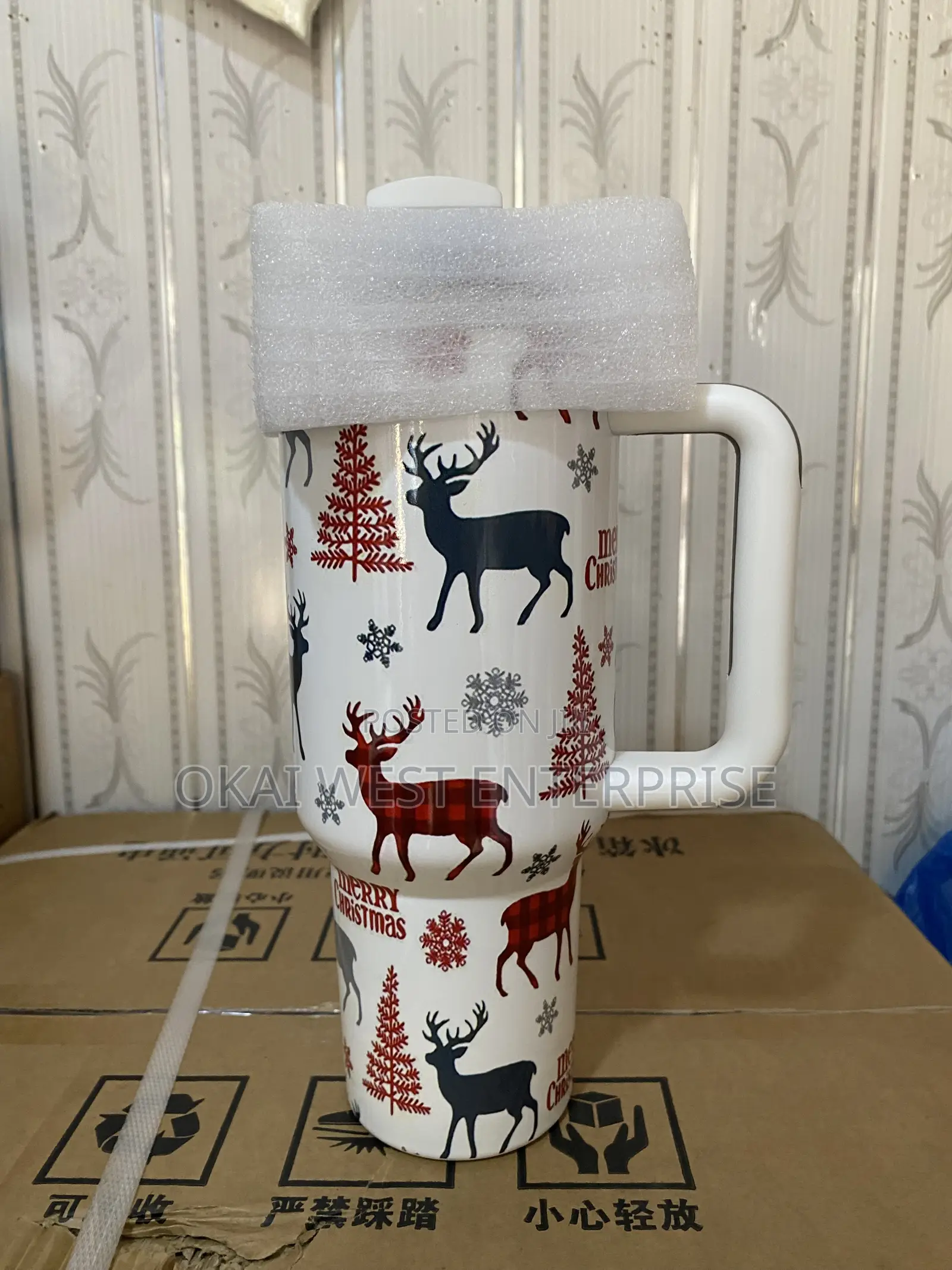 Premium 304 Stainless Steel Double-Layer Insulated 40oz Car Cup