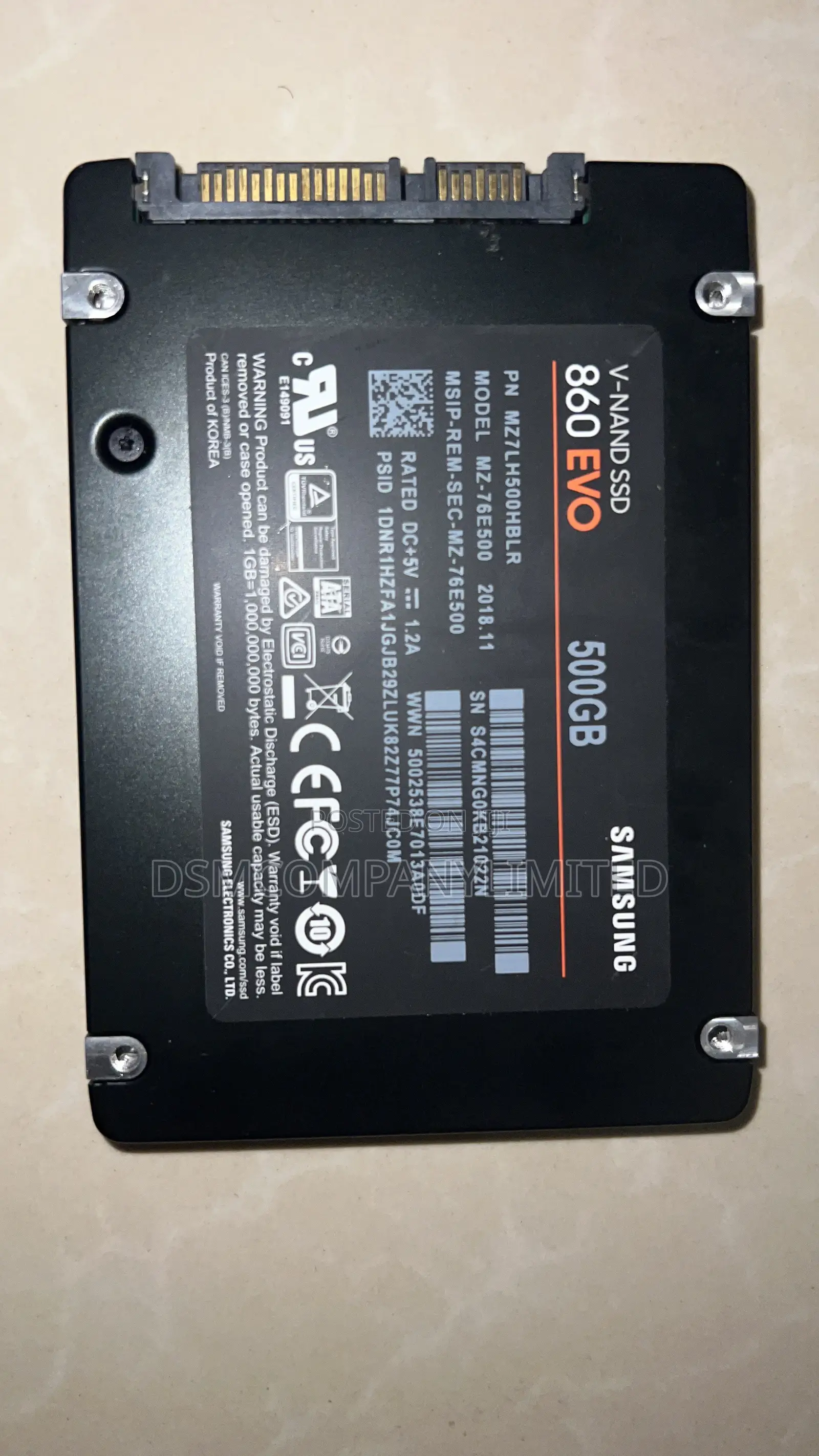 Sata SSD 250gig, 500gig , 1tb