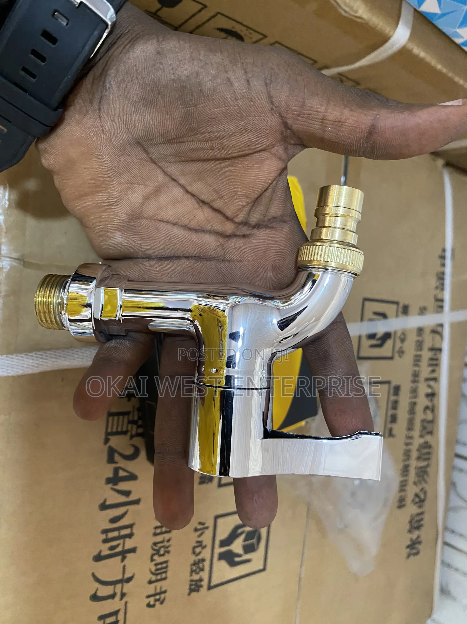 Extra Thick 4-Point Washing Machine Faucet – Durable