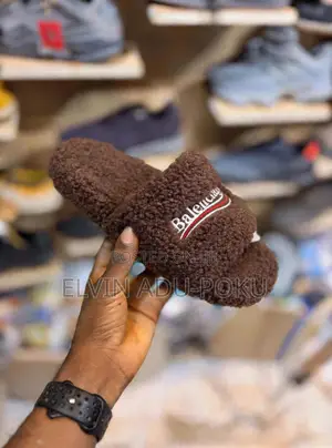 Balenciaga Furry Open Mule Slides in Different Colours , SWIPE >