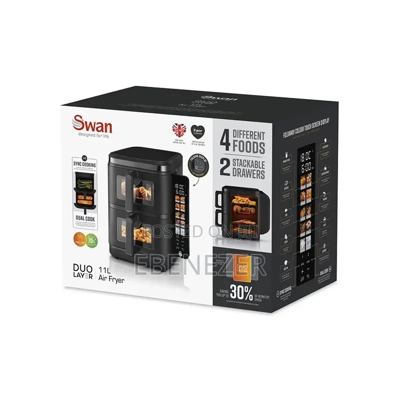 Swan Duo Layer Airfryer