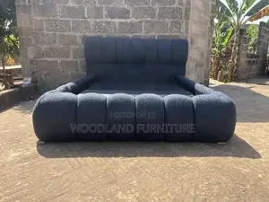 Double Bed Woodland Furniture — Deep Navy Cloud Bed