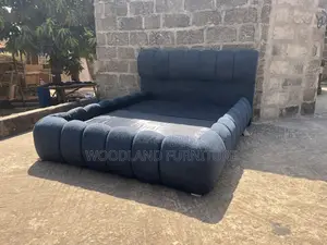 Double Bed Woodland Furniture — Deep Navy Cloud Bed