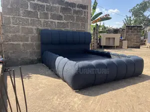Double Bed Woodland Furniture — Deep Navy Cloud Bed