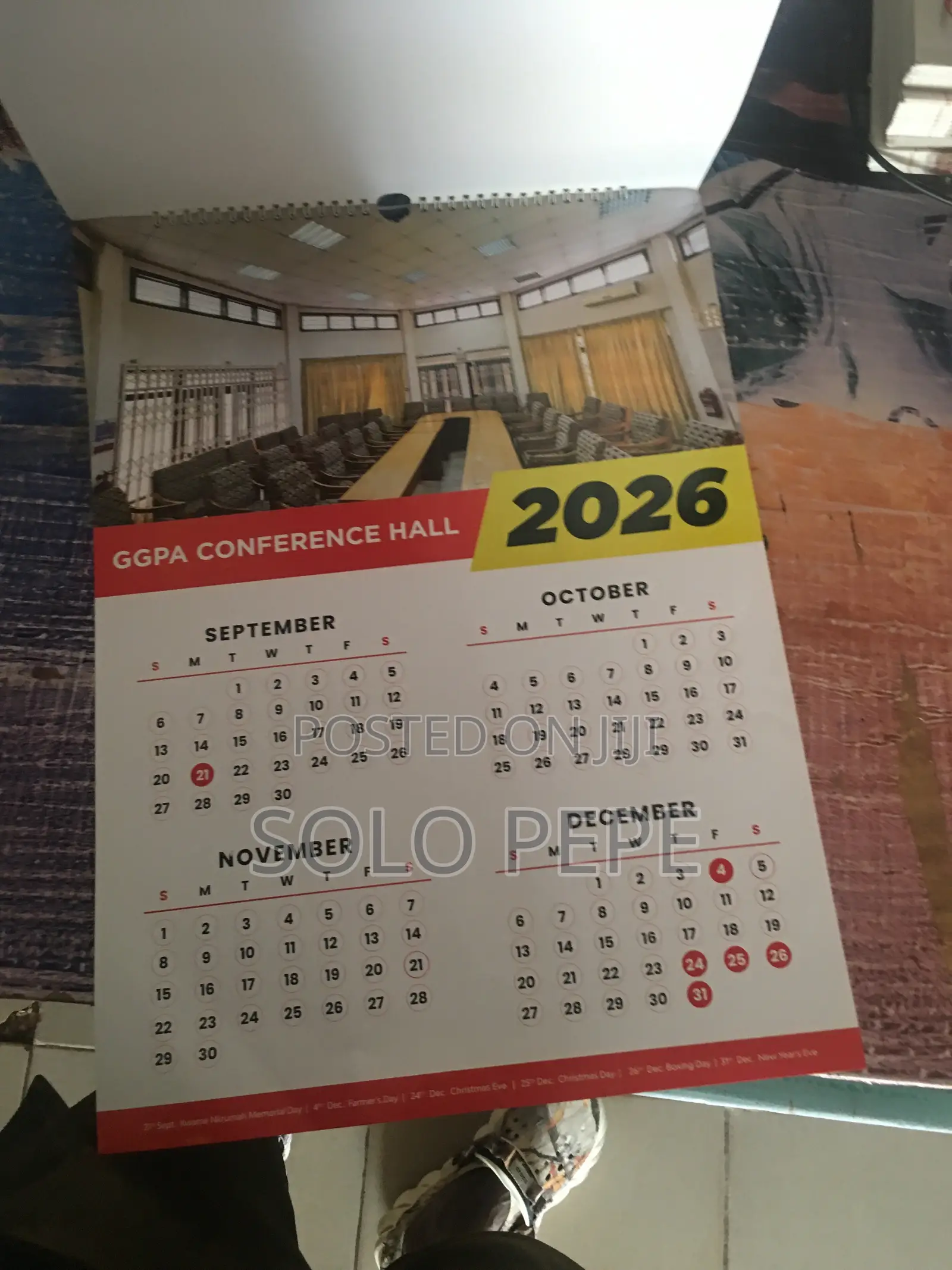 Table Top Calendar