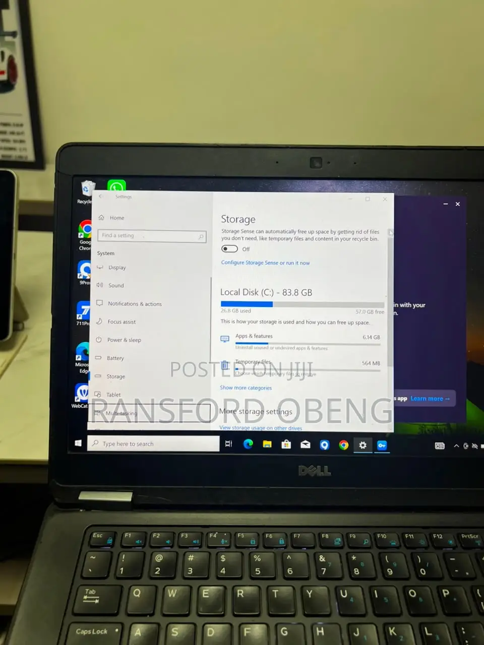Laptop Dell Inspiron 15 5559 8GB Intel Core i5 HDD 32GB