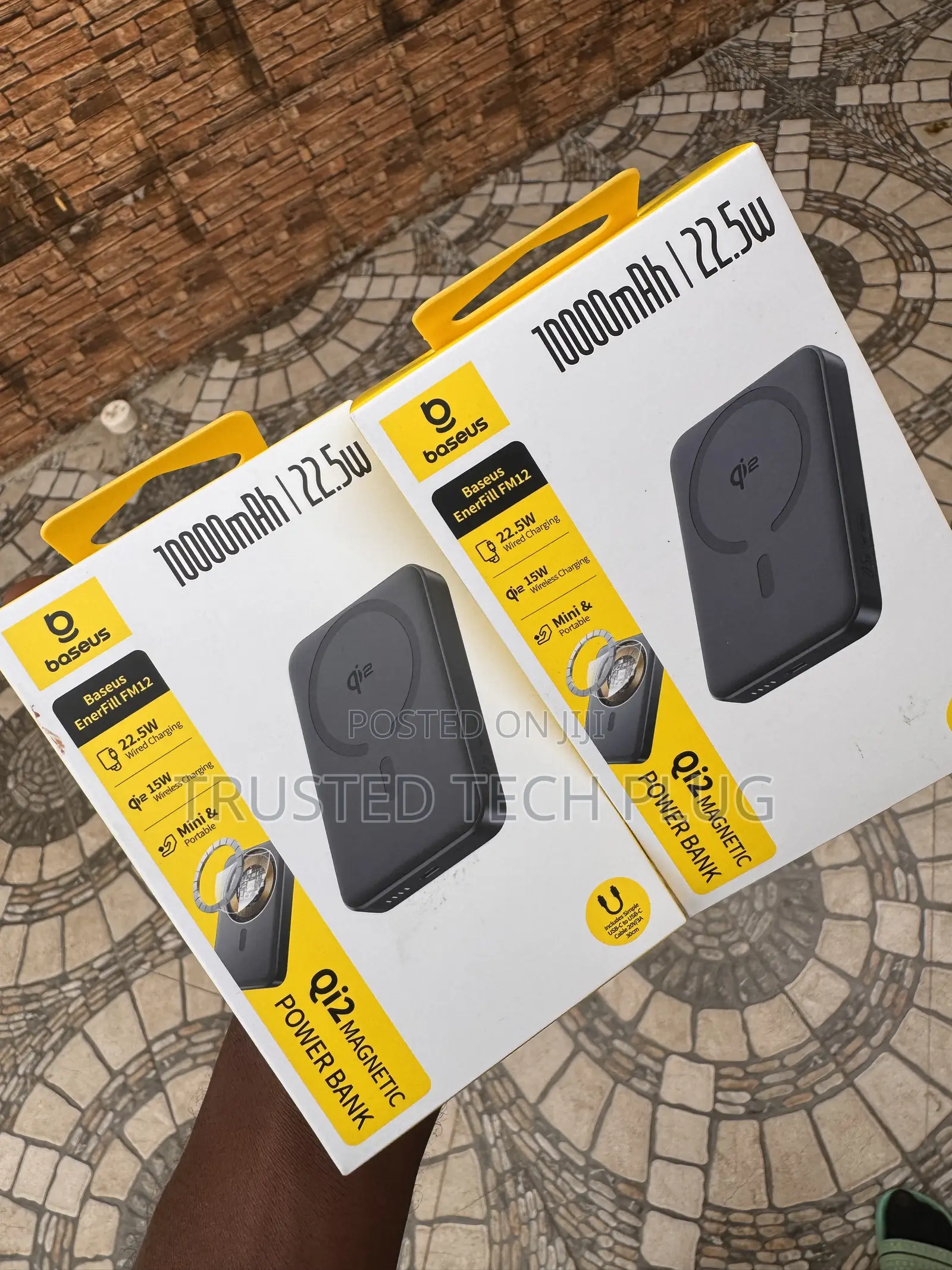 Baseus Q12 Magnetic Power Bank 10,000 Mah From America in Stock