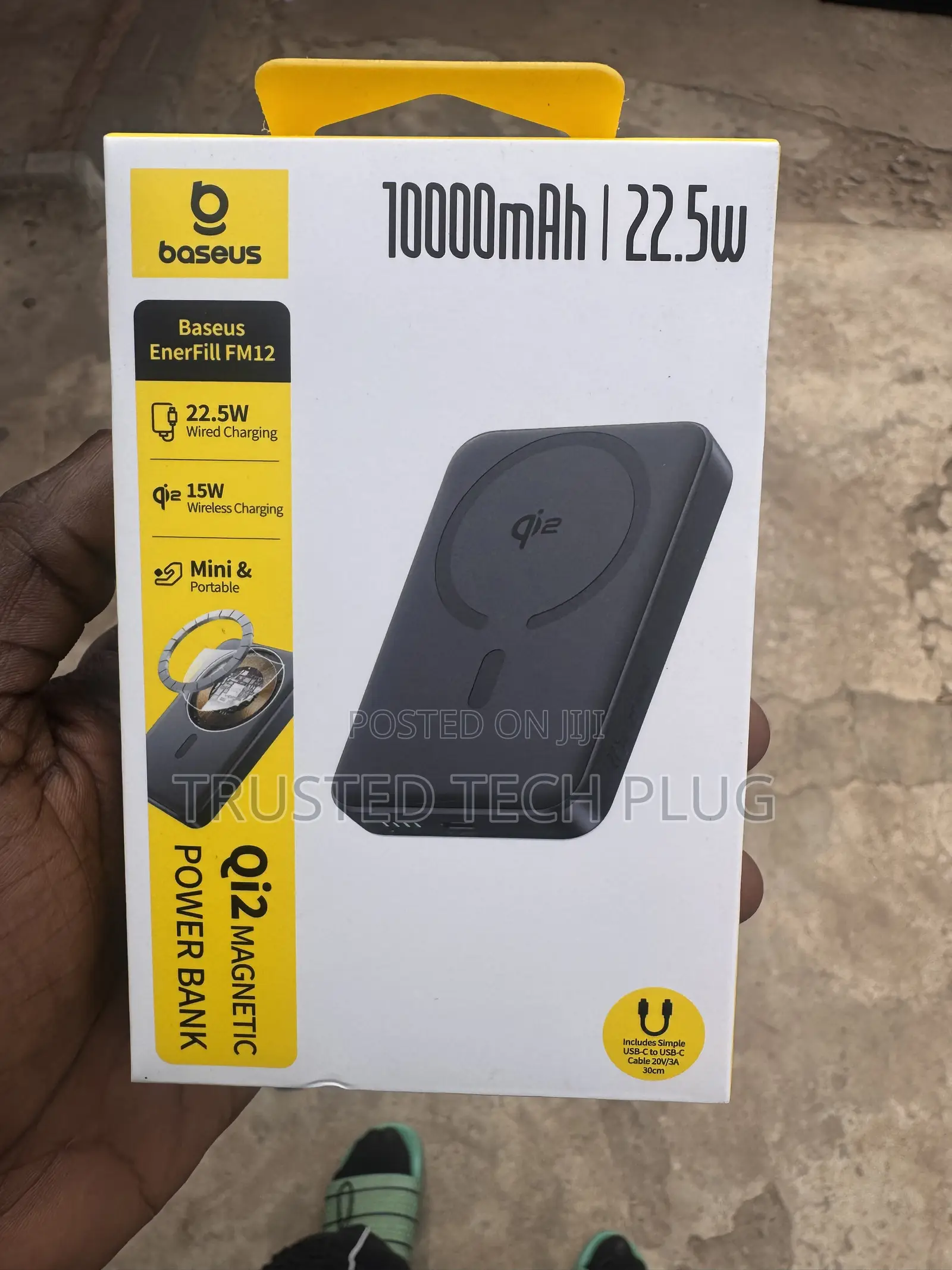 Baseus Q12 Magnetic Power Bank 10,000 Mah From America in Stock