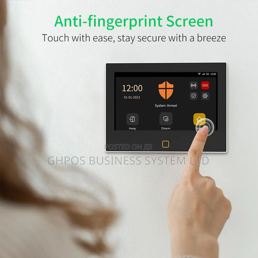 Ubero B700 Touchscreen Tuya WiFi 4G Wireless Home Alarm System Kit (10
