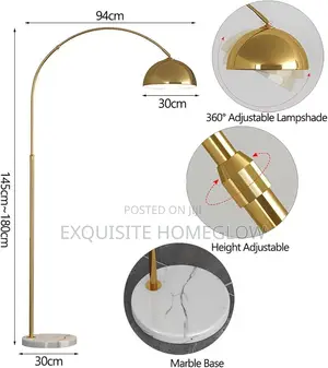 Arc Floor Lamp + Free Bulb Available for Purchase