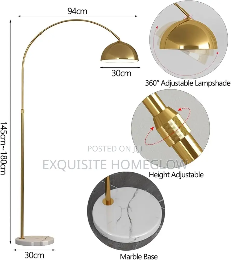 Arc Floor Lamp + Free Bulb Available for Purchase