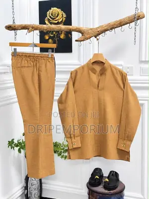 - Linen Kaftan Set