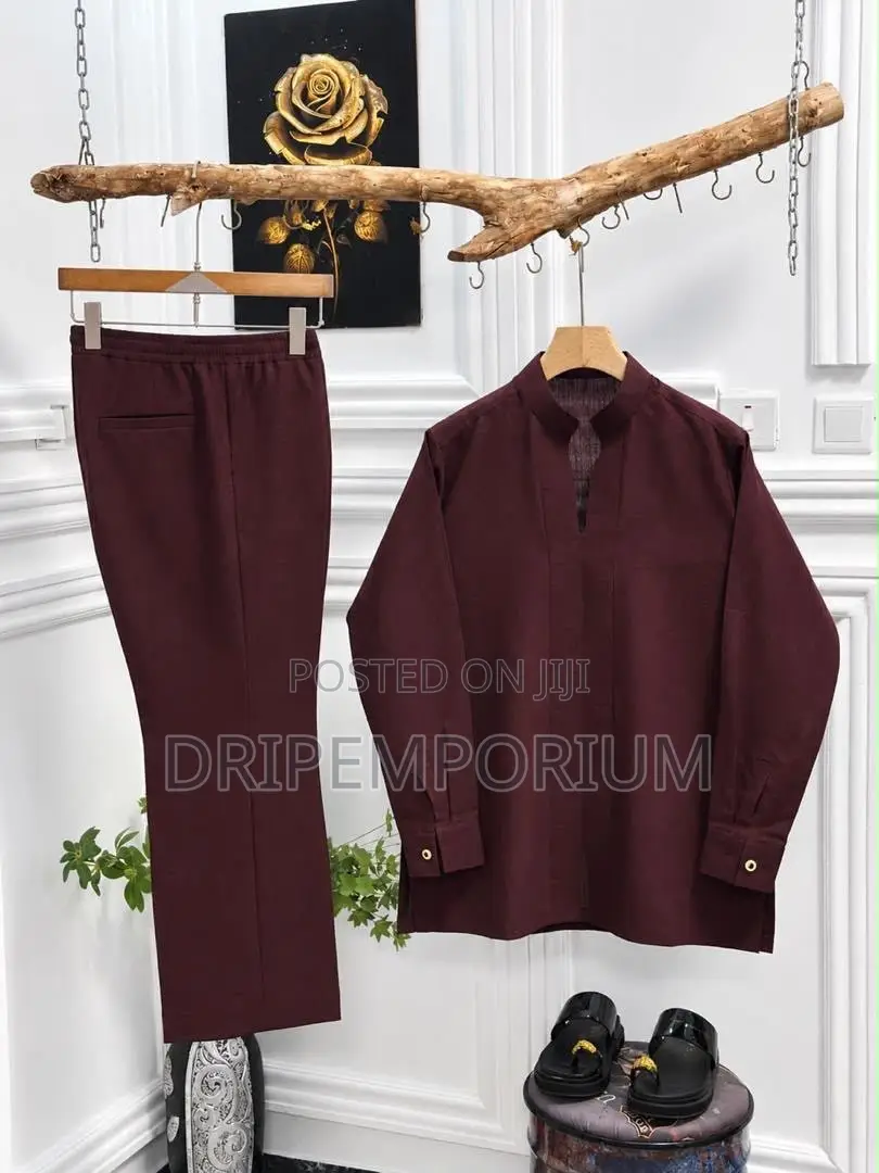 - Linen Kaftan Set