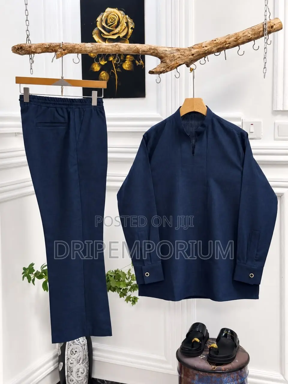 - Linen Kaftan Set