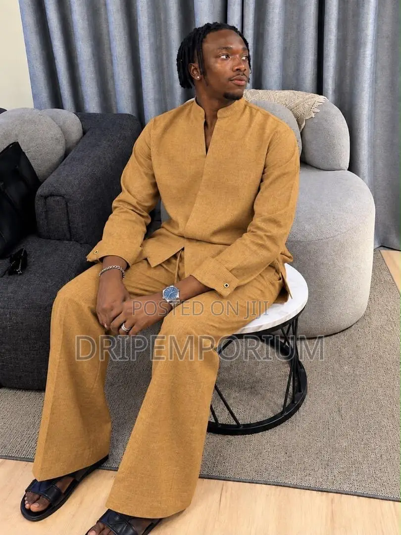 - Linen Kaftan Set