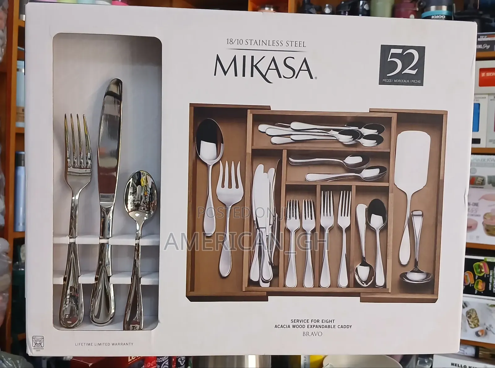18/10 Stainless Steel Mikasa 52 Pieces Cutlery Set