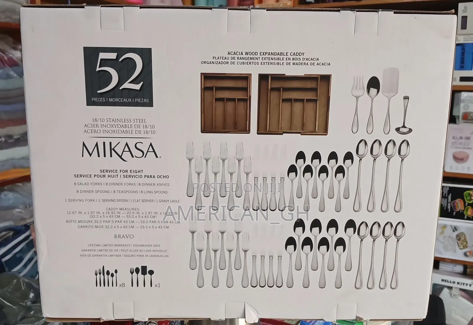 18/10 Stainless Steel Mikasa 52 Pieces Cutlery Set
