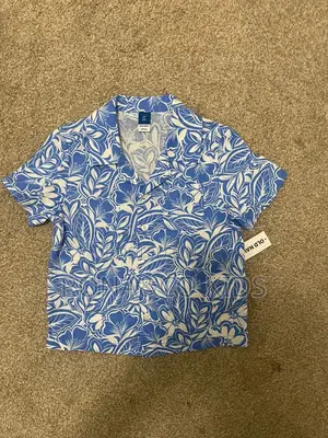 Old Navy Toddler Short Sleeve Button Down Shirt