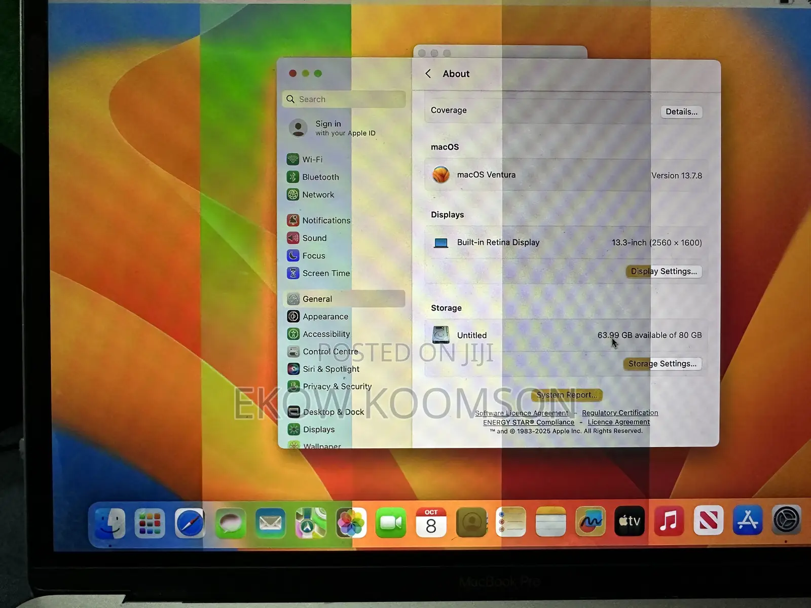 Laptop Apple MacBook Pro 2017 8GB Intel Core i5 SSD 128GB