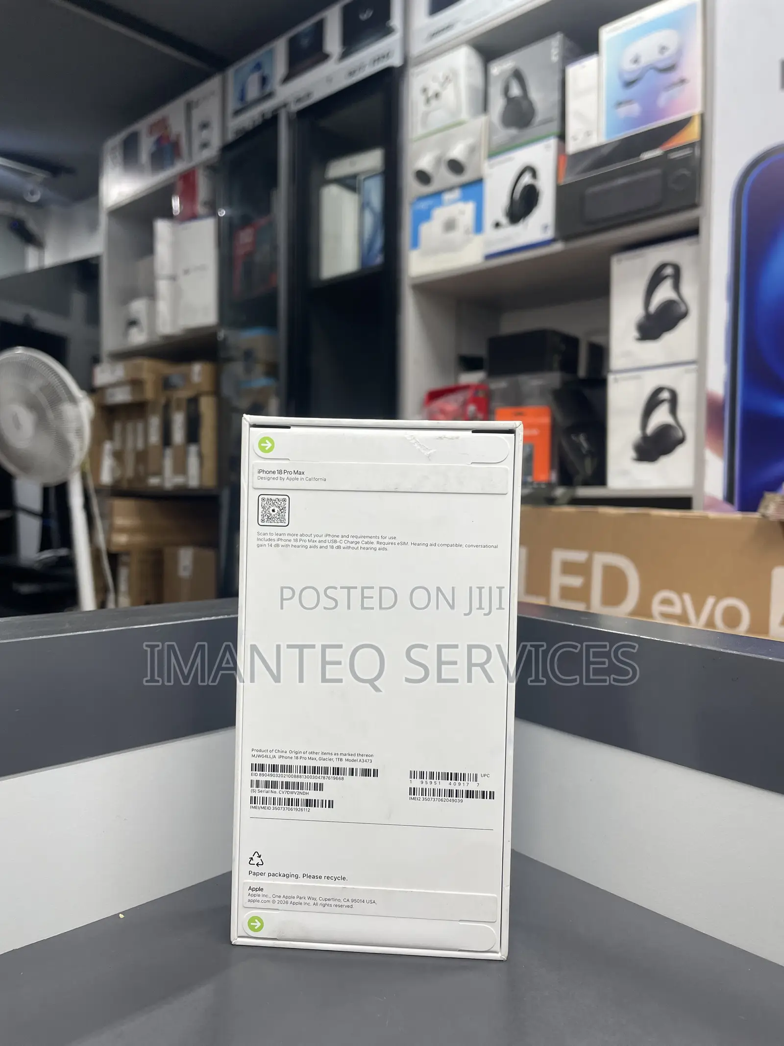 New Apple iPhone 18 Pro Max 1 TB Blue