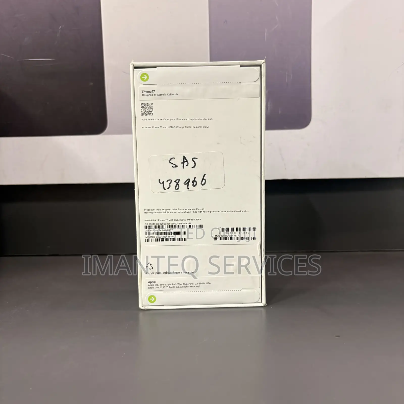 New Apple iPhone 17 256 GB Blue