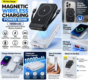 Magnetic Wireless Charging Power Bank – 15W Wireless Charging