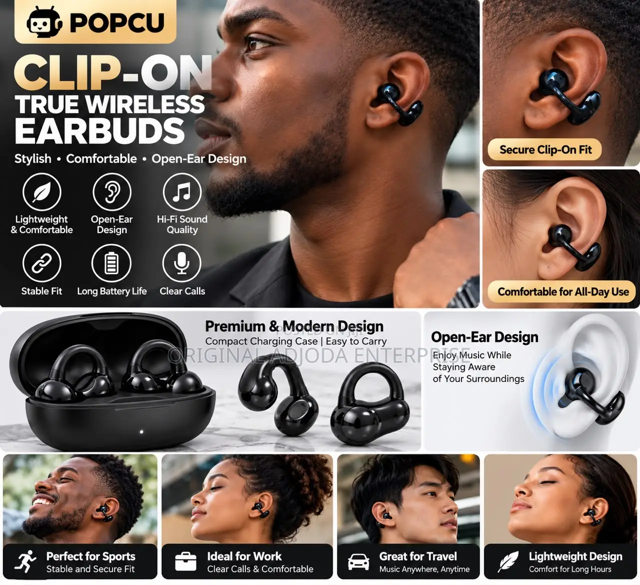 Original POPCU Ultra T01 True Wireless Earbuds