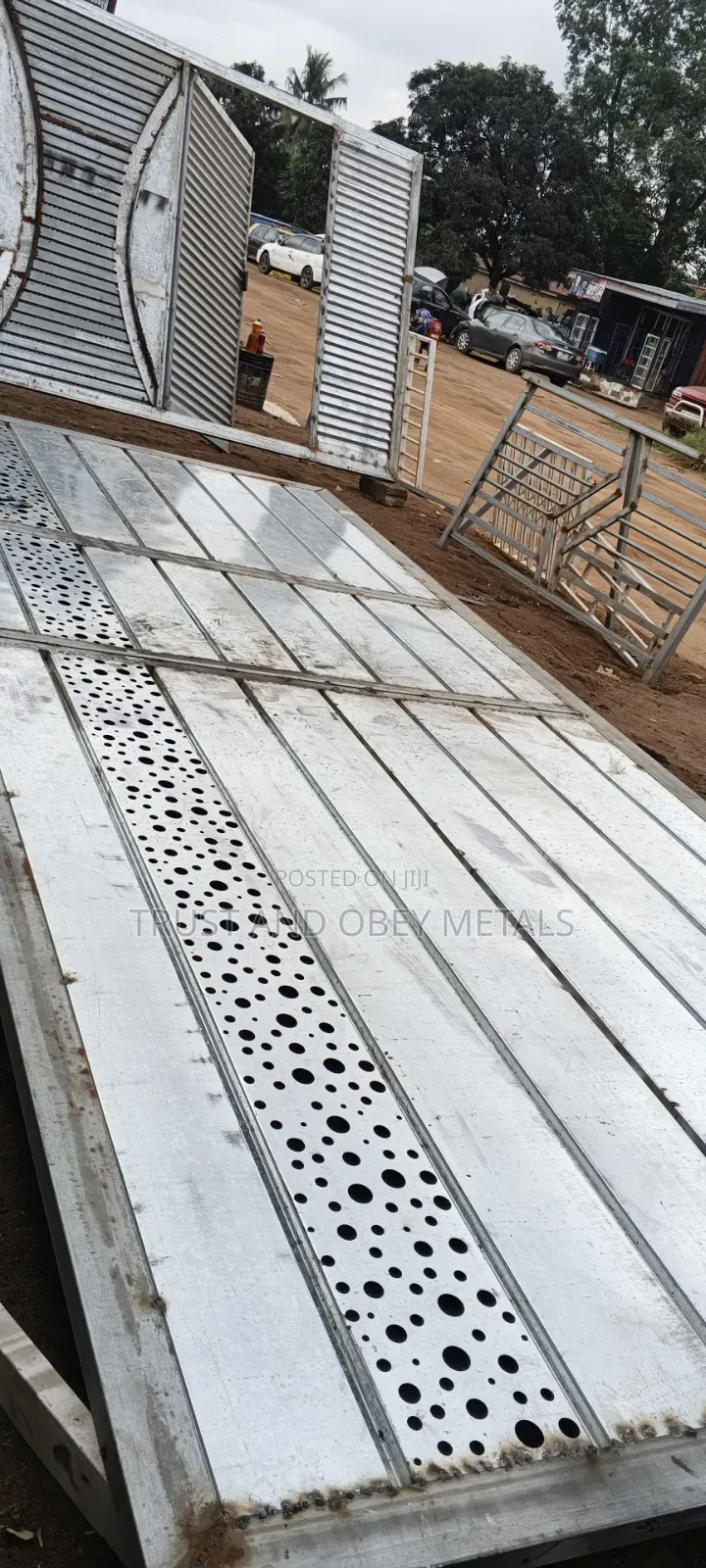 Galvanized Metal Gate