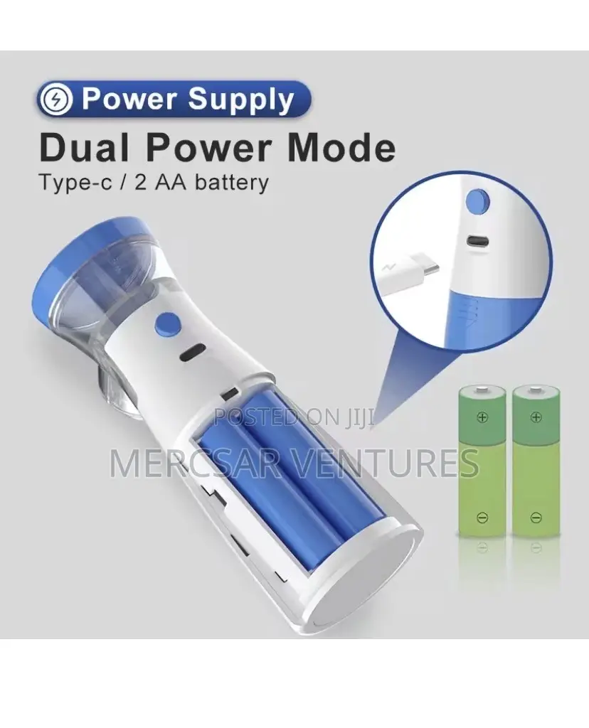 Portable Nano Ionic Facial Steamer & Humidifier 2-in-1 USB Powered