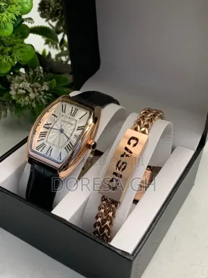 Cartier Watch and Bracelet Set for Men – Stylish Gift Set for Him