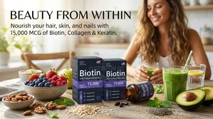 Biotin 15000mcg(Fuel Your Hair Growth)
