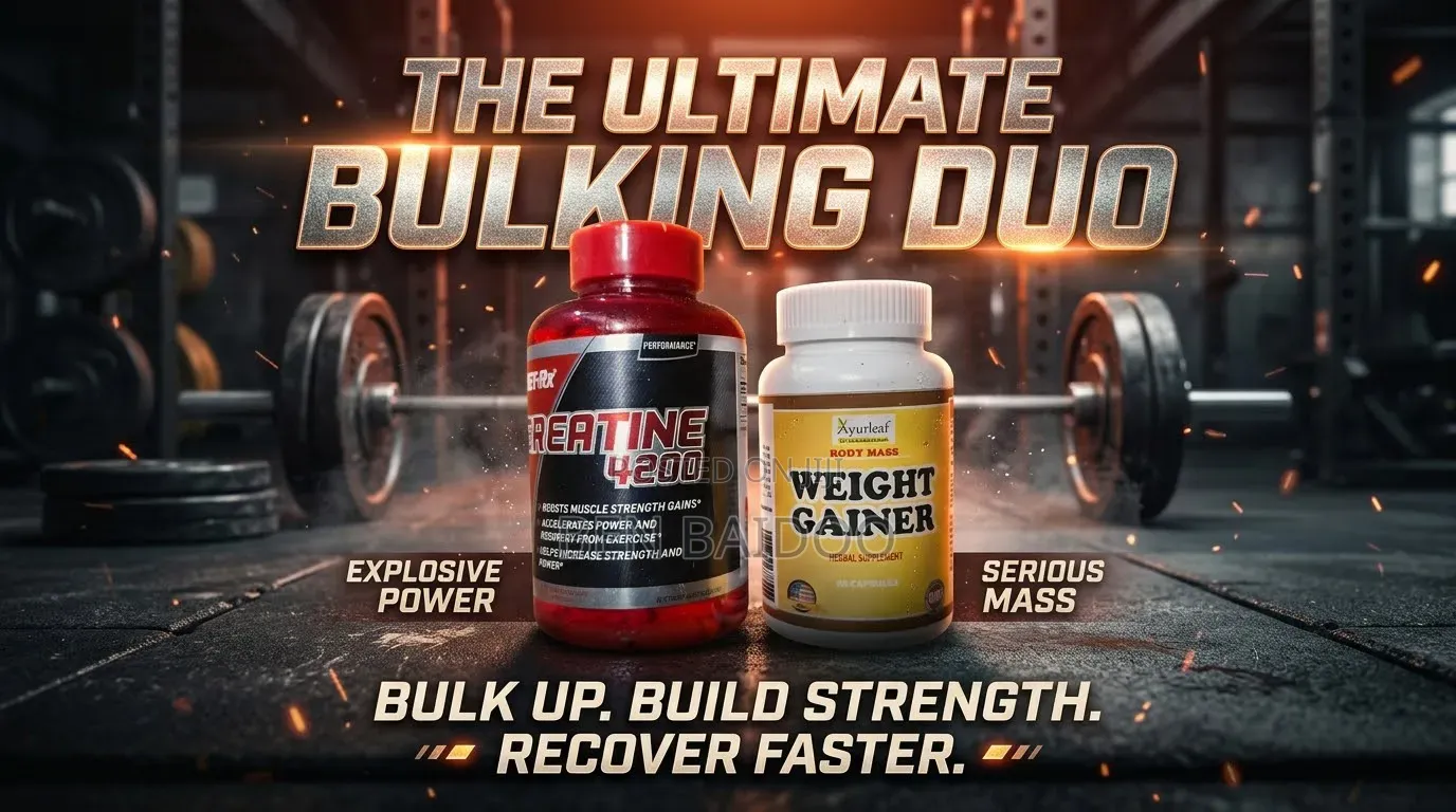 Creatine Capsule & Weight Gainer Supplement (Mass Gainer Combo)