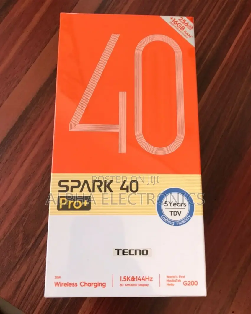 New Tecno Spark 40 Pro+ 256 GB Gold