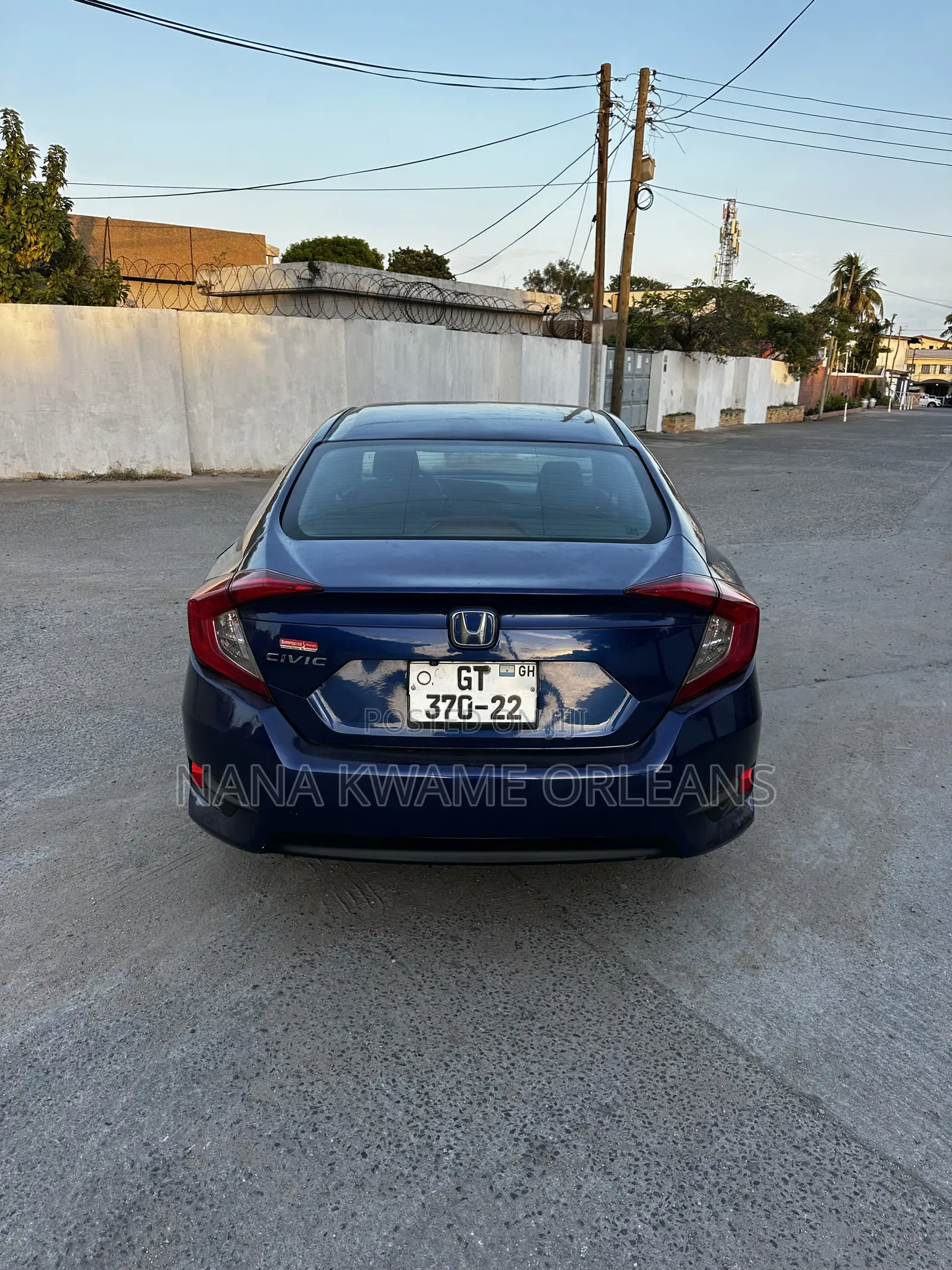Honda Civic LX 4dr Sedan (2.0L 4cyl) 2017 Blue