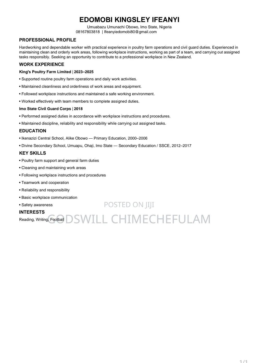 Job Application