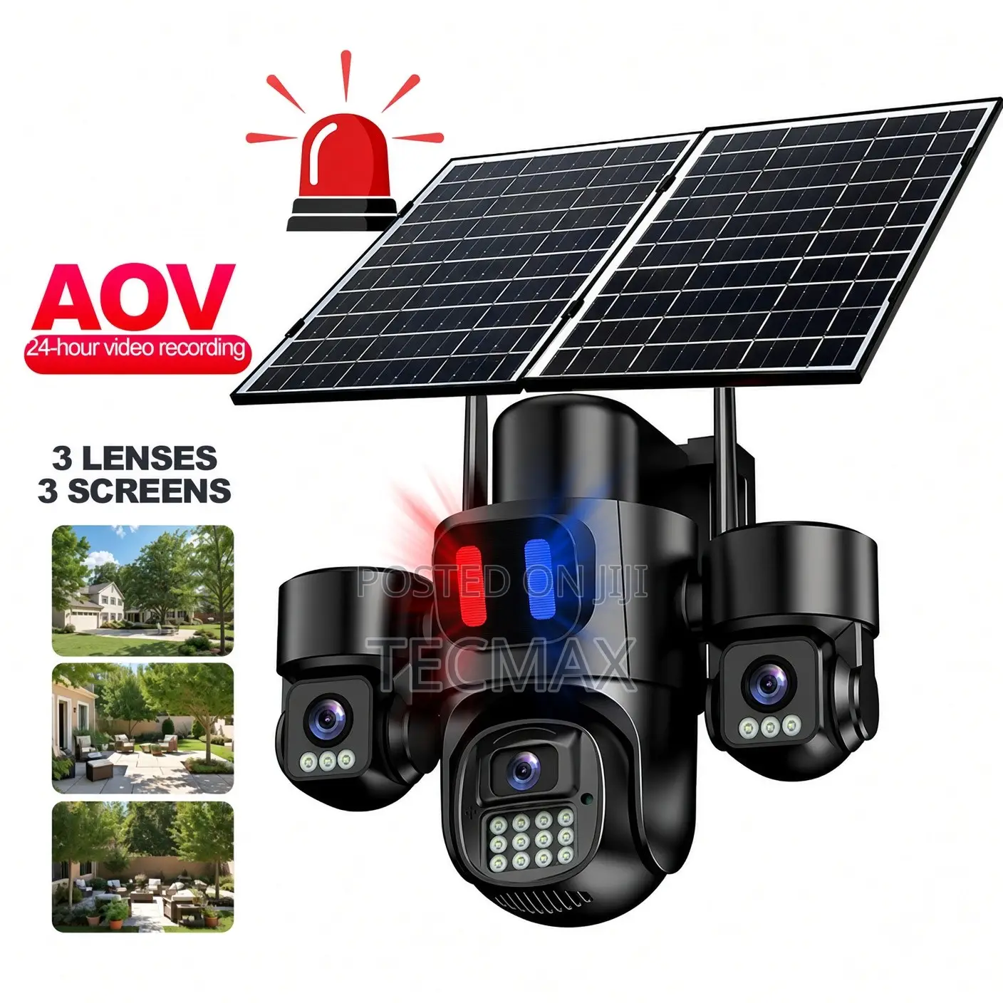3 Lens 4G Solar Camera