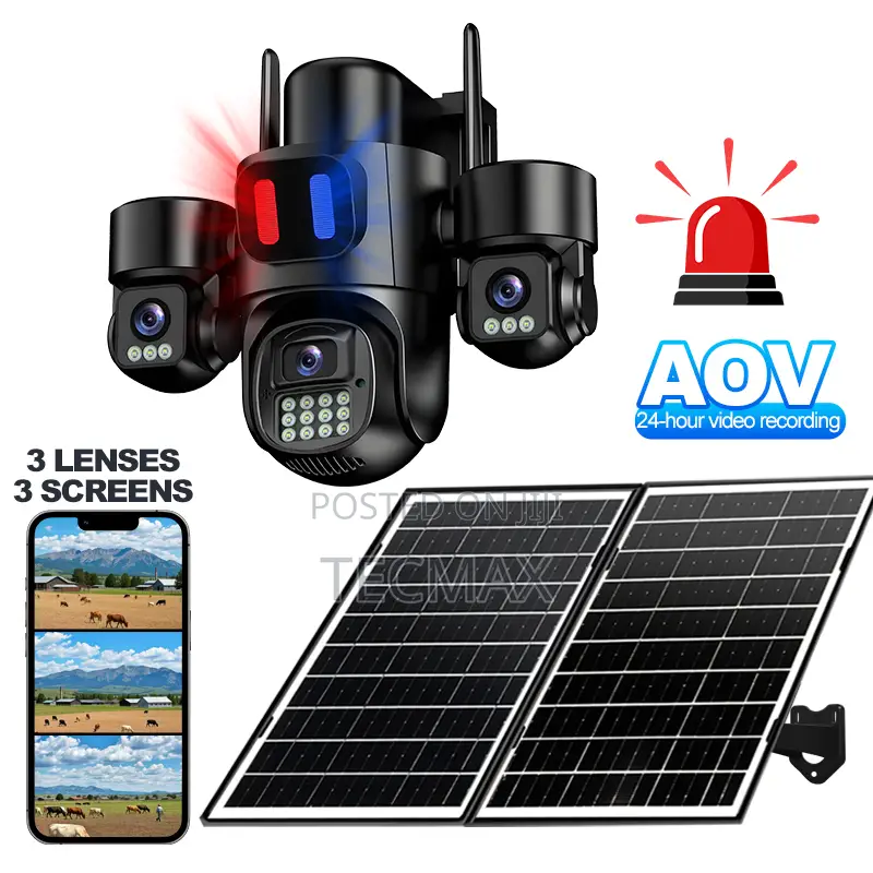 3 Lens 4G Solar Camera