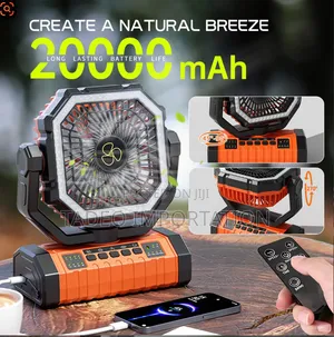 3 in 1 Rechargeable Fan With Light and USB