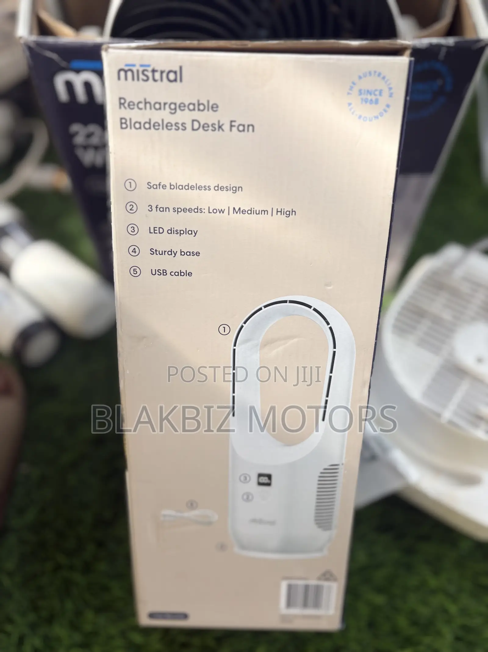 Mistral Rechargeable Bladeless Desk Fan