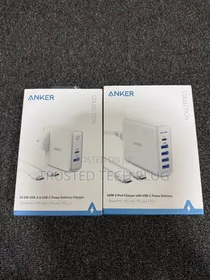 Anker 60w 5-Port Charger With USB-C Power Delivery in Stock