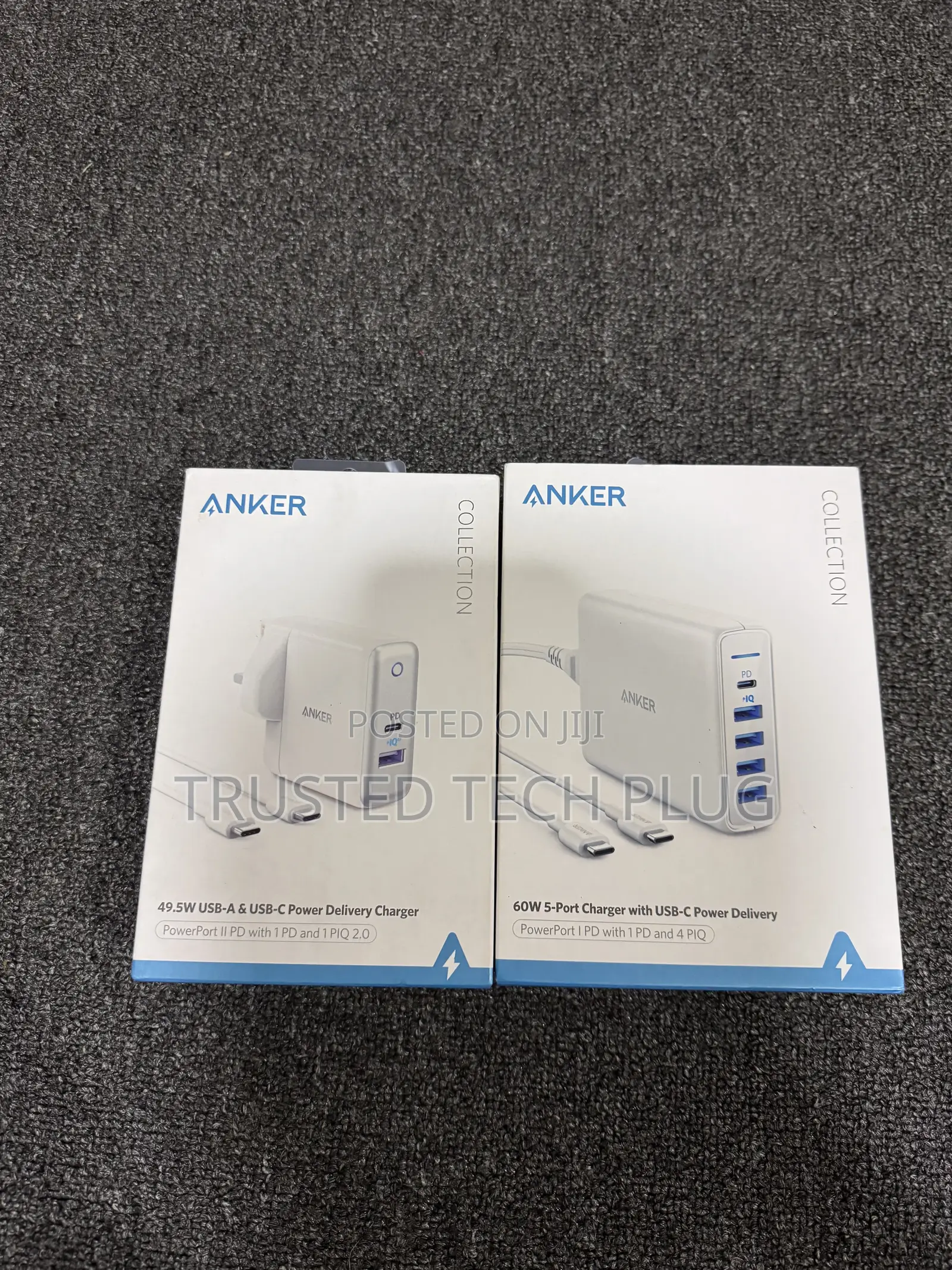 Anker 60w 5-Port Charger With USB-C Power Delivery in Stock