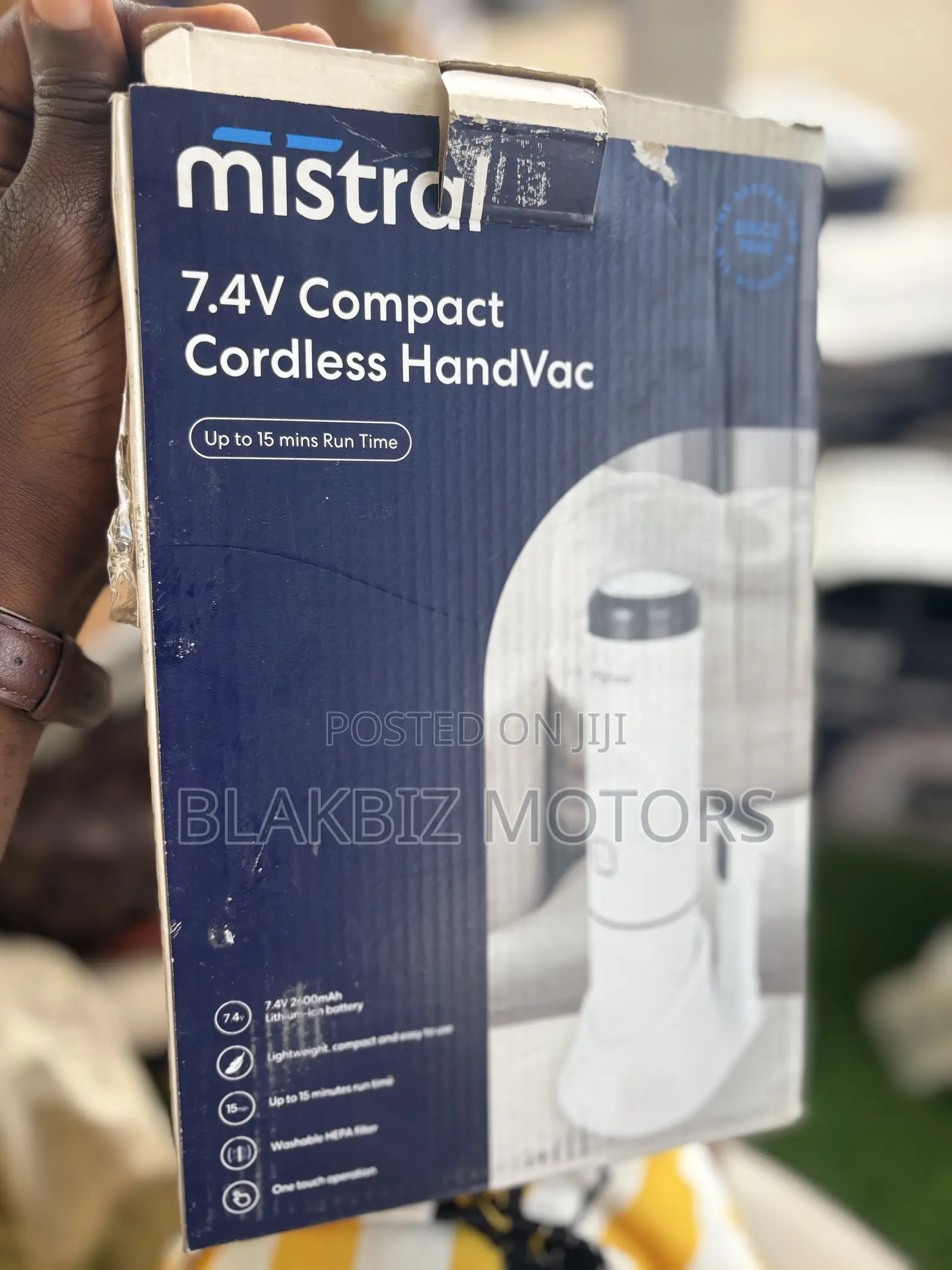 Mistral 7.4V Compact Cordless HandVac