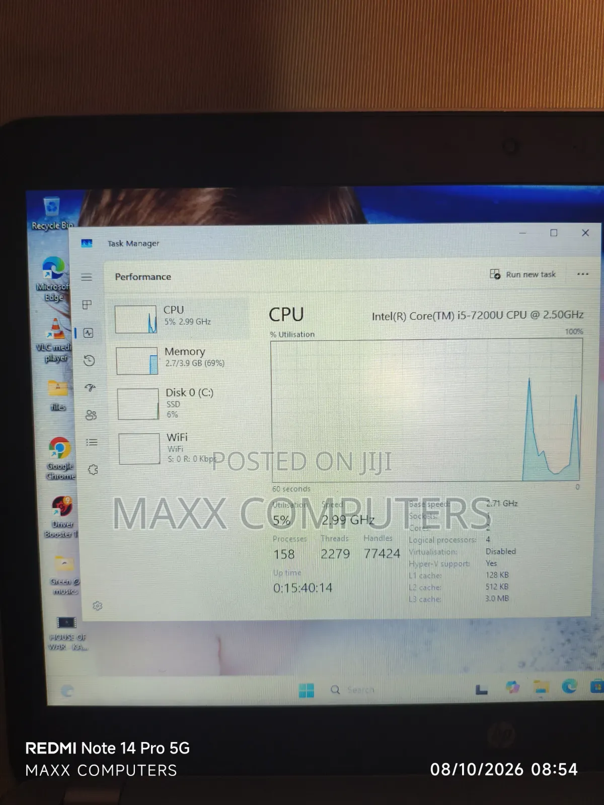 Laptop HP ProBook 450 G4 4GB Intel Core i5 SSD 128GB
