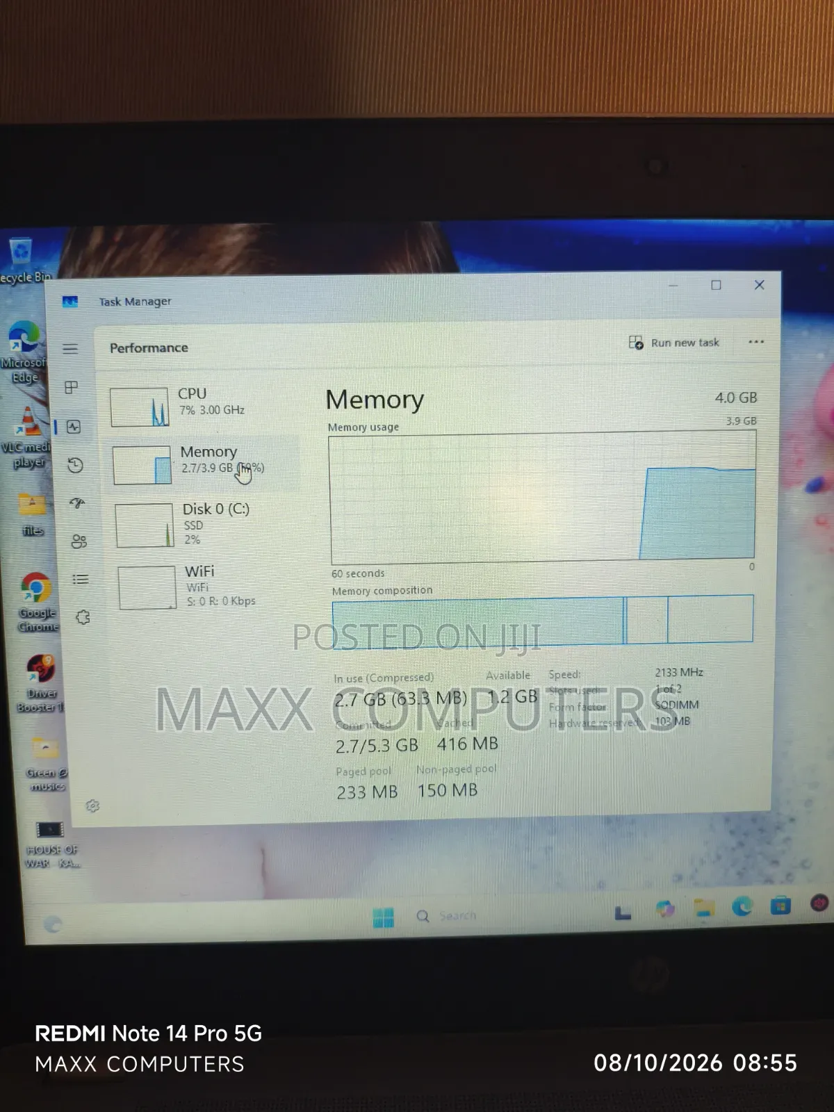 Laptop HP ProBook 450 G4 4GB Intel Core i5 SSD 128GB